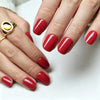 Square Short Red Soft Gel Press Ons A132-SH-4