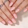 Almond Solid Color Soft Pink Soft Gel Press Ons