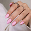 Almond Solid Color Pink Soft Gel Press Ons