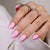 Almond Solid Color Pink Soft Gel Press Ons