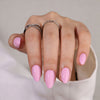 Almond Solid Color Pink Soft Gel Press Ons