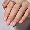 Short Square Solid Color Soft Pink Soft Gel Press Ons