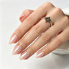 Almond Medium Pink Chrome Soft Gel Press Ons A470-MH-3