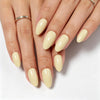 Almond Medium Yellow Soft Gel Press Ons C089-MH-3