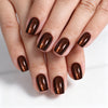 Square Cat Eye Brown Glitter Sparkle Soft Gel Press Ons H004-MH-5