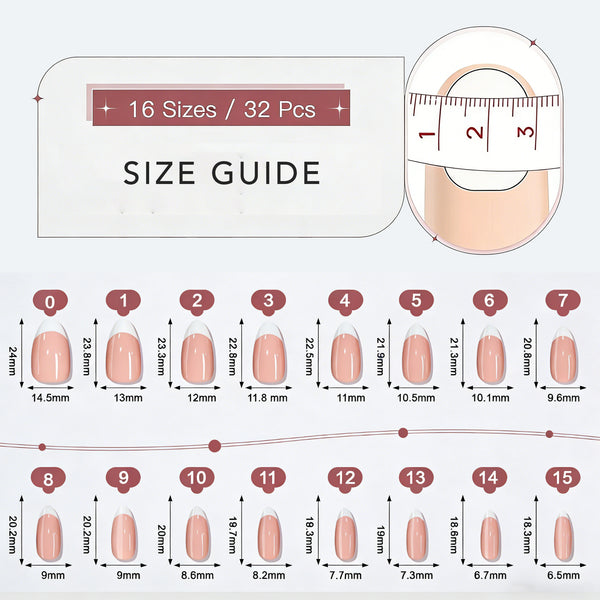 Ombre Long Almond Soft Gel Press Ons