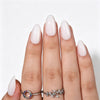 Almond Medium Milky Soft Gel Press Ons W072-MH-3