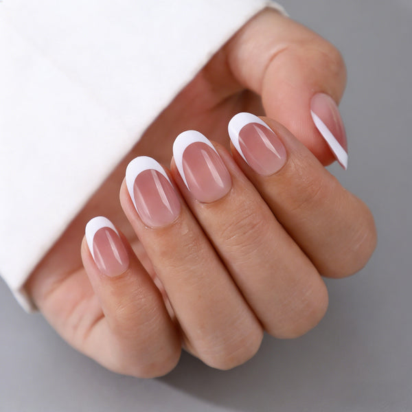 Short Oval French Ombre Soft Gel Press Ons