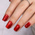 Square Cat Eye Red Soft Gel Press Ons XNMY199