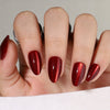 Almond Cat Eye Red Soft Gel Press Ons XNMY203