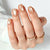 Square Medium Cat Eye Nude Soft Gel Press Ons XNMY310