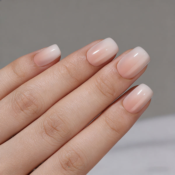 Ombre Medium Square Soft Gel Press Ons