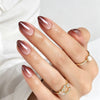 Almond Medium Ombre Soft Gel Press Ons XNQC129