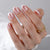 Short Oval French Chrome Soft Gel Press Ons