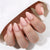 Almond Medium Inverse French Nude Soft Gel Press Ons XNZB1105