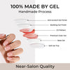 Almond Solid Color Red Soft Gel Press Ons