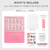 Square Medium Sparkle Glitter Red Soft Gel Press Ons XNZB1192