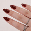 Almond Wine Red Soft Gel Press Ons