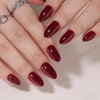 Almond Wine Red Soft Gel Press Ons