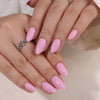 Almond Solid Color Pink Soft Gel Press Ons