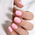 Square Solid Color Pink Soft Gel Press Ons A321 SH-4