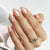 Almond Medium Pink Chrome Soft Gel Press Ons A470-MH-3