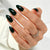 Almond Medium Green Soft Gel Press Ons D037-MH-3