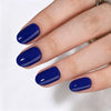 Oval Solid Color BlueSoft Gel Press Ons F011-MH-4