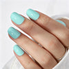 Square Short Blue Soft Gel Press Ons F037-SH-4