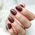 Oval Solid Color Chocolate Brown Soft Gel Press Ons G047-MH-4