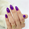 Almond Medium Purple Soft Gel Press Ons G071-MH-3