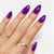 Almond Medium Purple Soft Gel Press Ons G071-MH-3
