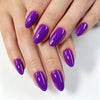 Almond Medium Purple Soft Gel Press Ons G071-MH-3