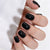 Square Short Black Soft Gel Press Ons H001-SH-4