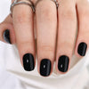 Square Short Black Soft Gel Press Ons H001-SH-4