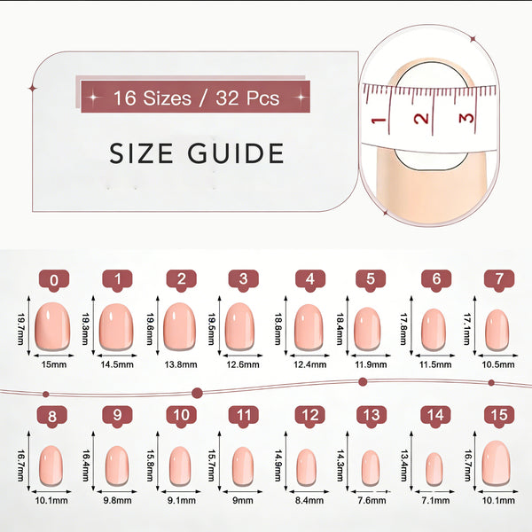 Short Oval French Ombre Soft Gel Press Ons