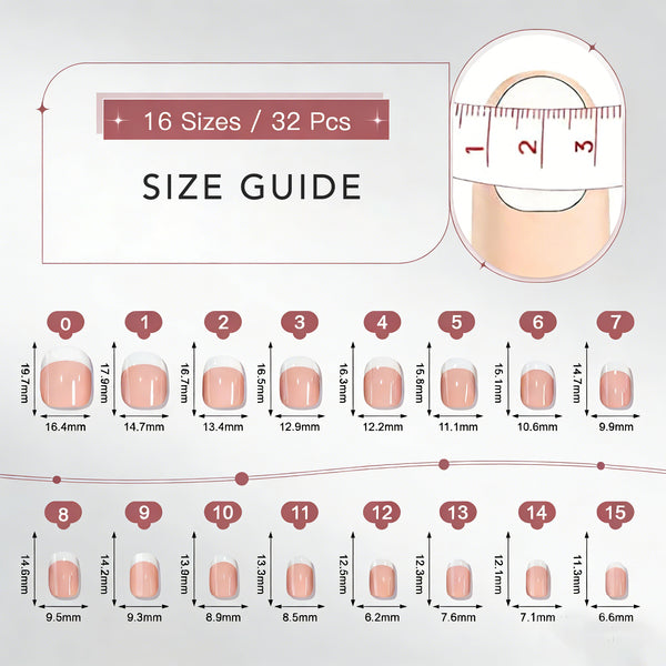 Square Solid Color Pink Soft Gel Press Ons A321 SH-4