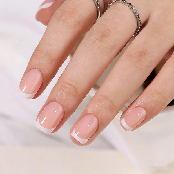 French Medium Square Soft Gel Press Ons