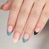 Short Almond French Colorful Soft Gel Press Ons