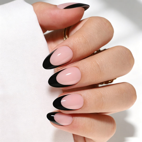 Almond French Soft Gel Press Ons XNFS170