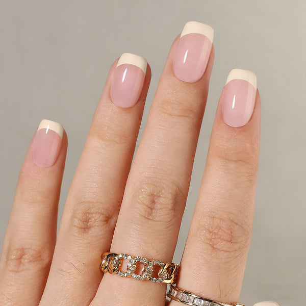 French Medium Square Soft Gel Press Ons