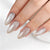 Long Almond Cat Eye Silver Crystal Soft Gel Press Ons XNMY040-2