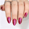 Almond Medium Cat Eye Magenta Soft Gel Press Ons XNMY206