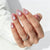 Almond Medium Cat Eye Pink Soft Gel Press Ons XNMY288