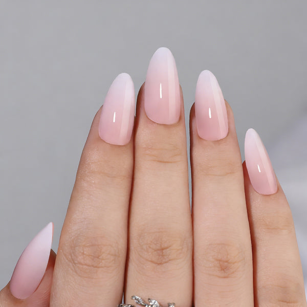 Babyboomer Long Almond Soft Gel Press Ons