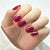 Square Medium Sparkle Glitter Red Soft Gel Press Ons XNPH1907
