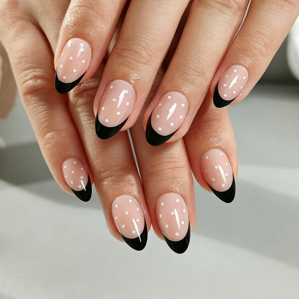 Almond French Soft Gel Press Ons XNPH2238