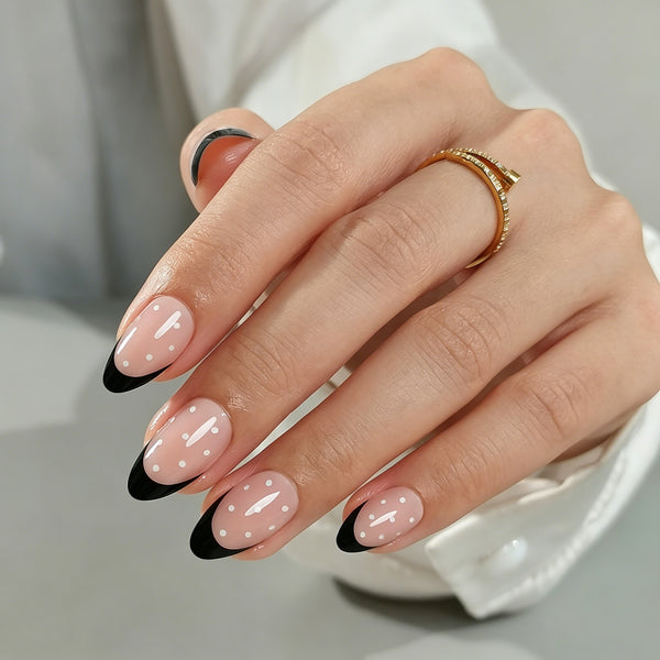 Almond French Soft Gel Press Ons XNPH2238