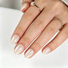 Almond Short Nude Soft Gel Press Ons XNQC075