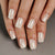 Short Square Solid Color Pearl White Soft Gel Press Ons